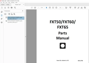Ditch Witch FXT50 FXT60 FXT65 Tier 4 Parts Manual 053-2740 PDF