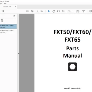 Ditch Witch FXT50 FXT60 FXT65 Tier 4 Parts Manual 053-2740 PDF