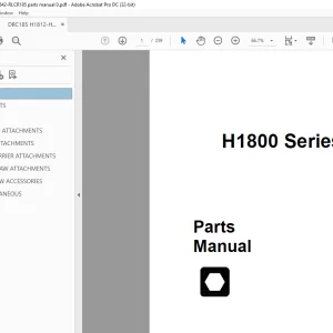 Ditch Witch H1800 Series Parts Manual 053-067 PDF