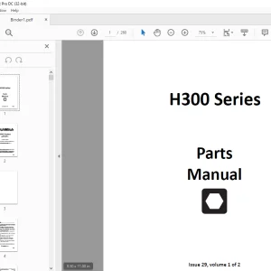 Ditch Witch H300 Series Parts Manual 053-417 PDF