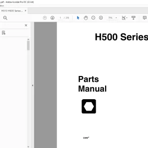 Ditch Witch H500 Series Carrier Attachments Parts Manual 053-404 PDF