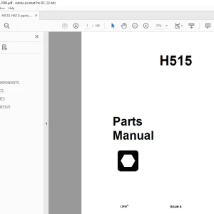 Ditch Witch H515 Parts Manual 053-2088 - PDF DOWNLOAD