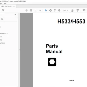Ditch Witch H533 / H553 Parts Manual 053-2090 - PDF DOWNLOAD