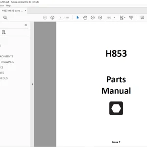 Ditch Witch H853 Parts Manual 053-2565 - PDF DOWNLOAD