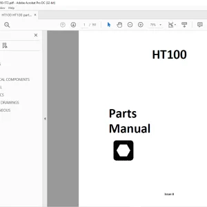 Ditch Witch HT100 Parts Manual PN 050-572 PDF