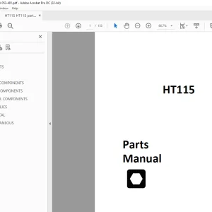 Ditch Witch HT115 Tractor Parts Manual 053-481 - PDF DOWNLOAD
