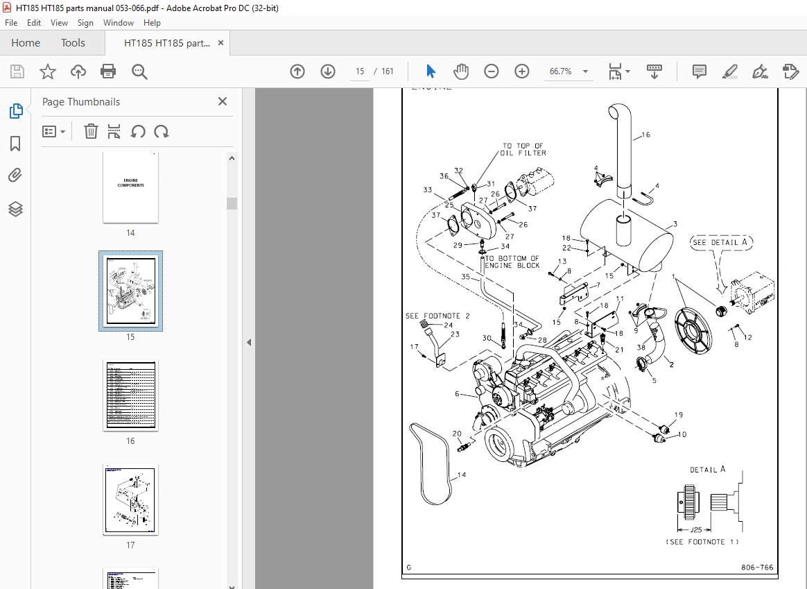 Ditch Witch HT185 Tractor Parts Manual 053-066 PDF - HeyDownloads ...