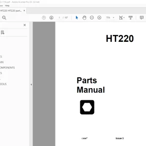 Ditch Witch HT220 Parts Manual 053-1150 - PDF DOWNLOAD