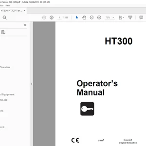 Ditch Witch HT300 Tractor Operator’s Manual 053-1328 - PDF DOWNLOAD