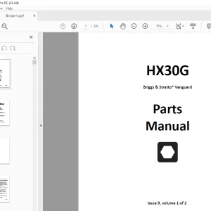 Ditch Witch HX30G Parts Manual 053-3157 - PDF DOWNLOAD