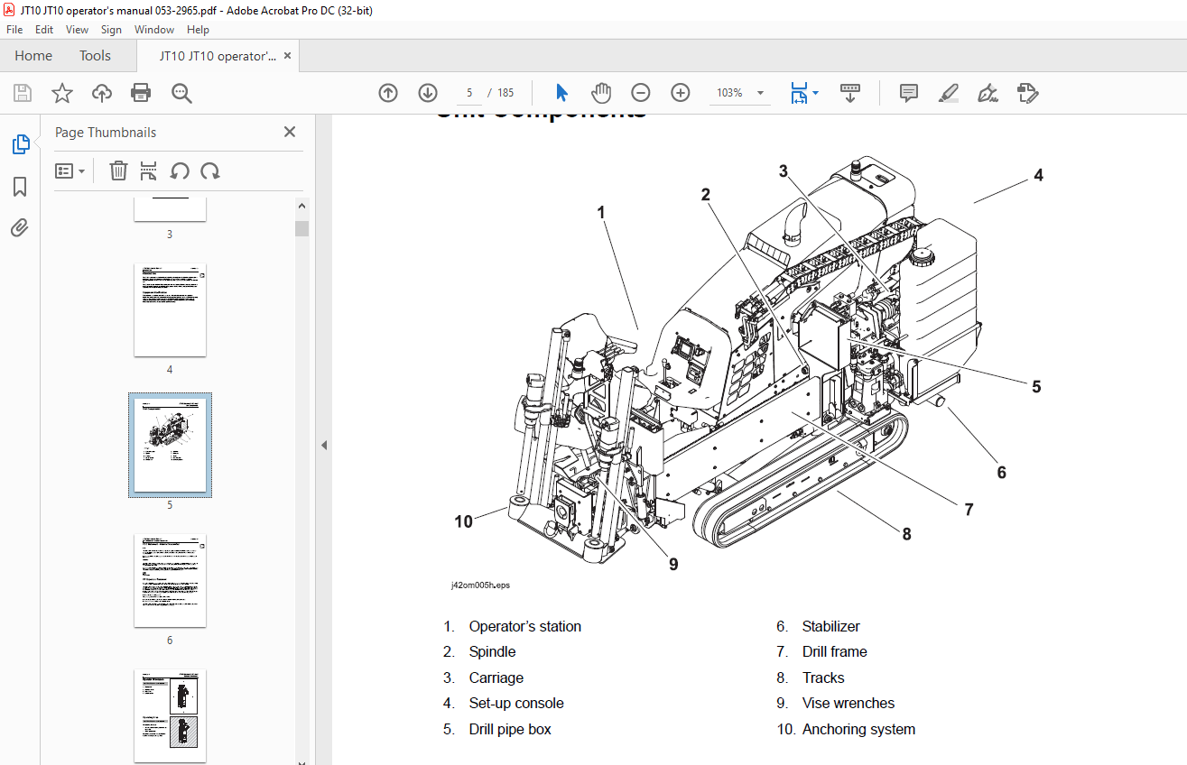 Ditch Witch JT10 Operator's Manual 053-2965 - PDF DOWNLOAD ...