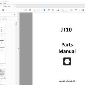 Ditch Witch JT10 Parts Manual 053-2967 (Vol 1 - Vol 3) PDF DOWNLOAD
