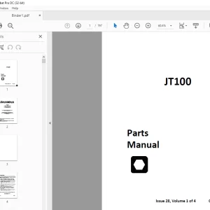 Ditch Witch JT100 / JT100 All Terrain Parts Manual 053-1232 PDF