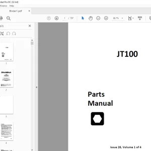 Ditch Witch JT100 / JT100 All Terrain Parts Manual 053-1232 PDF