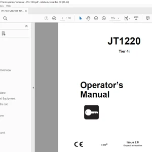 Ditch Witch JT1220 Tier 4i Operator's Manual 053-1383 PDF