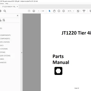 Ditch Witch JT1220 Tier 4i Parts Manual 053-1263 PDF