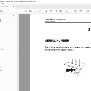 Ditch Witch JT1720 Mach 1 Operator's Manual 054-073 PDF