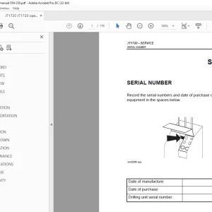 Ditch Witch JT1720 Operator's Manual 054-520 PDF