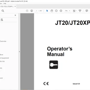 Ditch Witch JT20 / JT20XP Operator’s Manual 053-2633 PDF