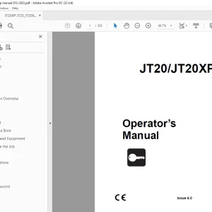 Ditch Witch JT20 / JT20XP Operator’s Manual 053-2633 PDF
