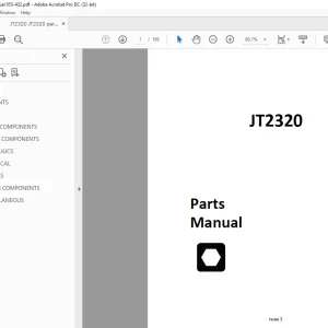 Ditch Witch JT2320 Parts Manual 053-432 PDF