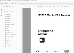 Ditch Witch JT2720 Mach 1/All Terrain Operator's Manual 054-063 PDF