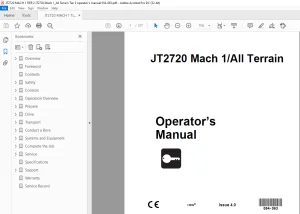 Ditch Witch JT2720 Mach 1 / All Terrain Operator’s Manual 054-063 PDF