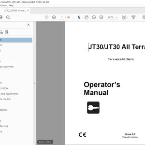 Ditch Witch JT30 / JT30 All Terrain Operator’s Manual 053-2837 PDF