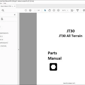 Ditch Witch JT30 / JT30 All Terrain Parts Manual 053-2543 PDF
