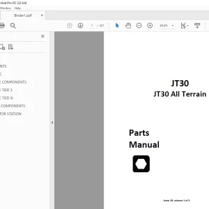 Ditch Witch JT30 / JT30 All Terrain Parts Manual 053-2543 PDF