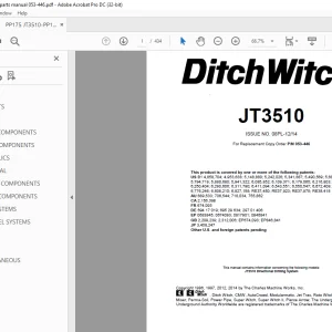 Ditch Witch JT3510 Parts Manual 053-446 PDF