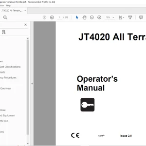 Ditch Witch JT4020 All Terrain Operator's Manual 054-082 PDF