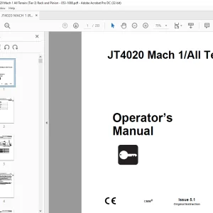 Ditch Witch JT4020 Mach 1All Terrain Parts Manual 053-1088 PDF