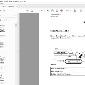 Ditch Witch JT520 Operator's Manual 054-053 PDF