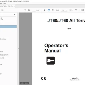 Ditch Witch JT60 / JT60 All Terrain Tier 4 Operator’s Manual PDF