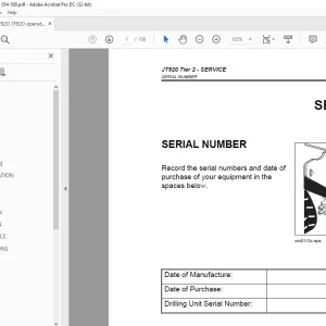 Ditch Witch JT920 Tier 2 Operator's Manual 054-509 PDF