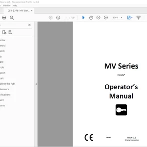 Ditch Witch MV Series Honda® Operator’s Manual 053-3378 PDF