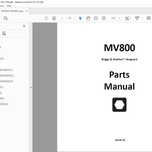 Ditch Witch MV800 Parts Manual 053-2749 - PDF DOWNLOAD