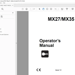 Ditch Witch MX27 / MX35 Operator's Manual SN 054-108 - PDF DOWNLOAD