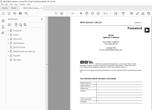 Ditch Witch MX45 Operator's Manual PN 054-107 - PDF DOWNLOAD
