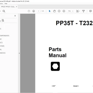 Ditch Witch PP35T T2321 Parts Manual 053-466 