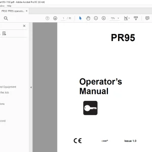 Ditch Witch PR95 Operator’s Manual 053-1102 PDF