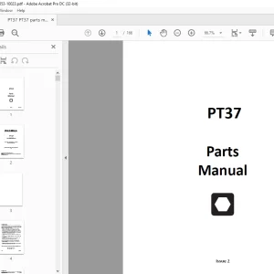 Ditch Witch PT37 Parts Manual 053-10023 - PDF DOWNLOAD