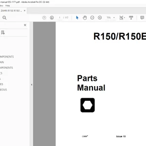 Ditch Witch R150 R150E Parts Manual 053-1171 - PDF DOWNLOAD