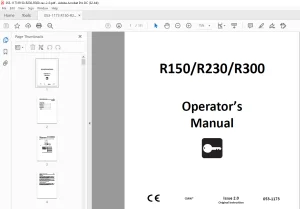 Ditch Witch R150 R230 R300 Operator's Manual 053-1173 PDF