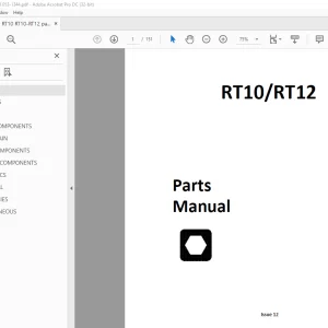 Ditch Witch RT10 / RT12 Tractor Parts Manual 053-1344 PDF
