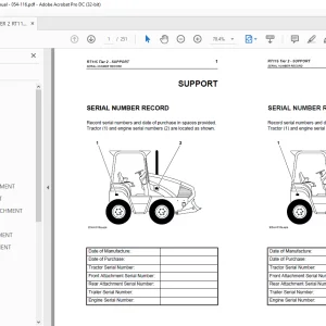 Ditch Witch RT115 Tier 2 Tractor Operator's Manual 054-116 PDF