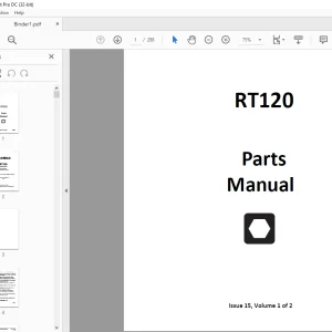 Ditch Witch RT120 T4i Parts Manual 053-2690 PDF