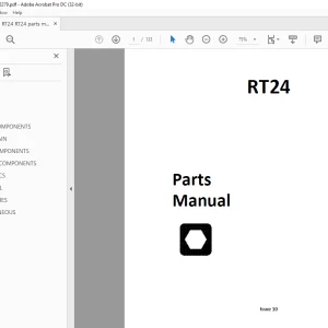 Ditch Witch RT24 Parts Manual 053-2279 - PDF DOWNLOAD