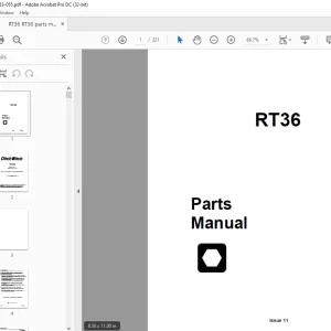 Ditch Witch RT36 Parts Manual 053-055 - PDF DOWNLOAD